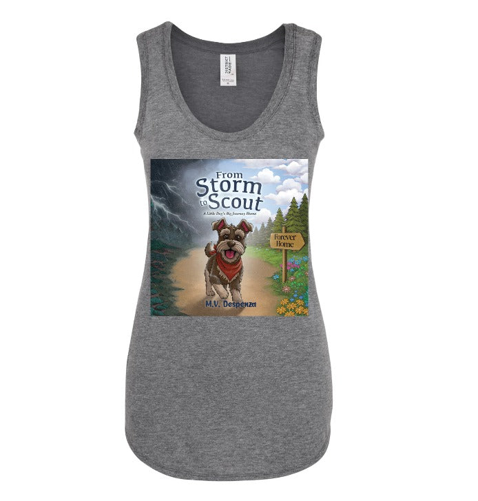 From Storm to Scout Ladies Grey Tank Top