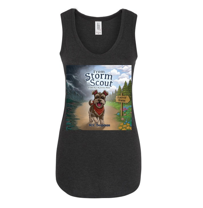 From Storm to Scout Ladies Black Tank Top