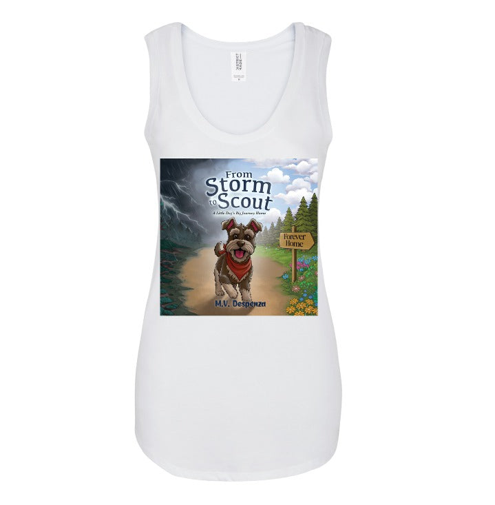 From Storm to Scout Ladies White Tank Top