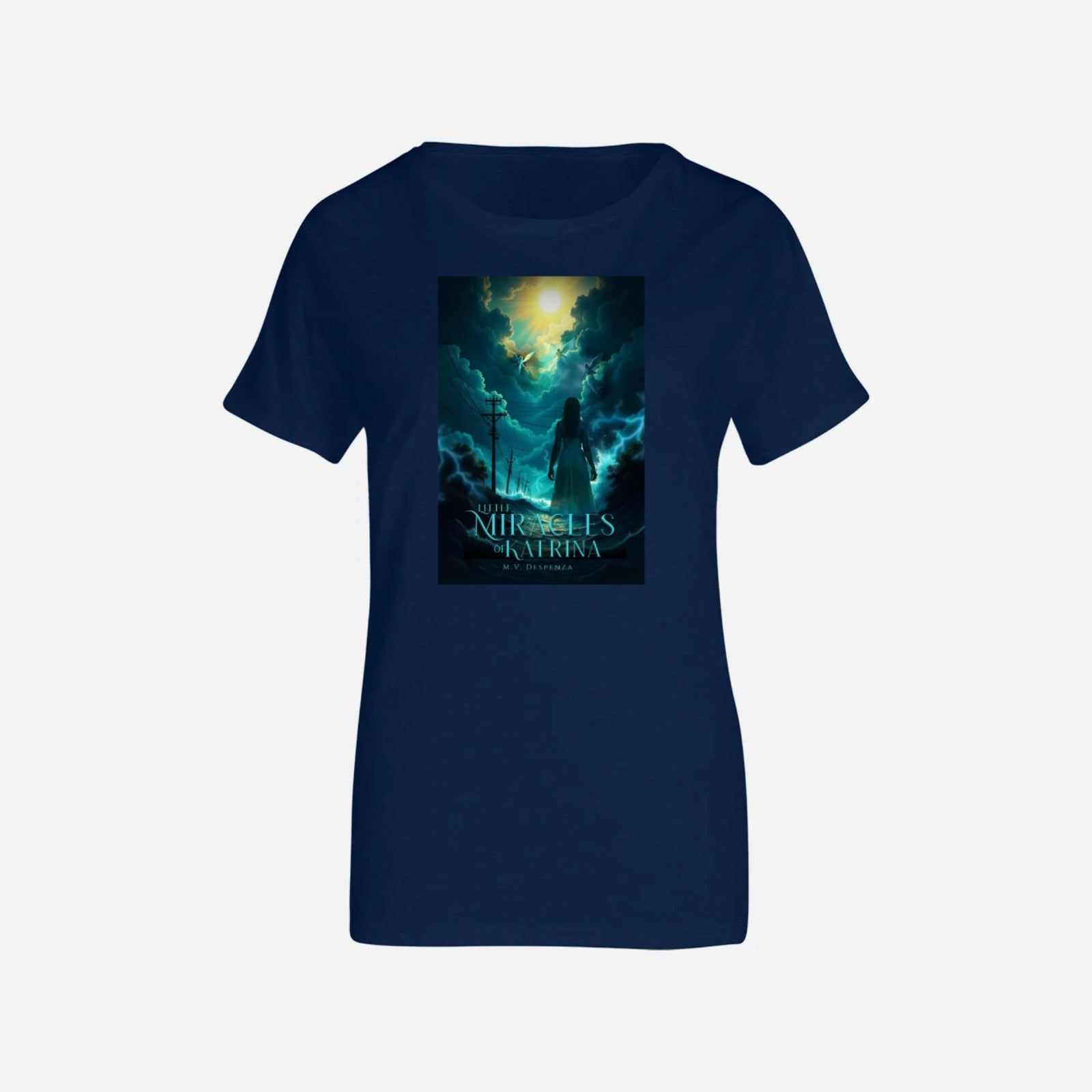 Little Miracles of Katrina Soft Touch Ladies Navy T-Shirt